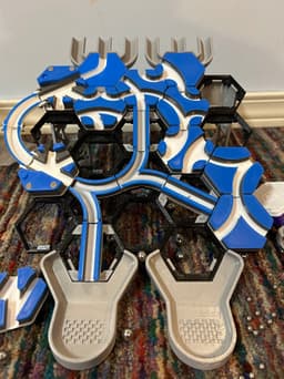 Hextraction Rail Tile - Swept V 3d model