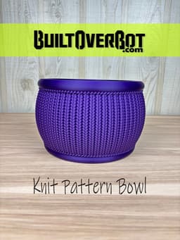 Knit Pattern Bowl 3d model