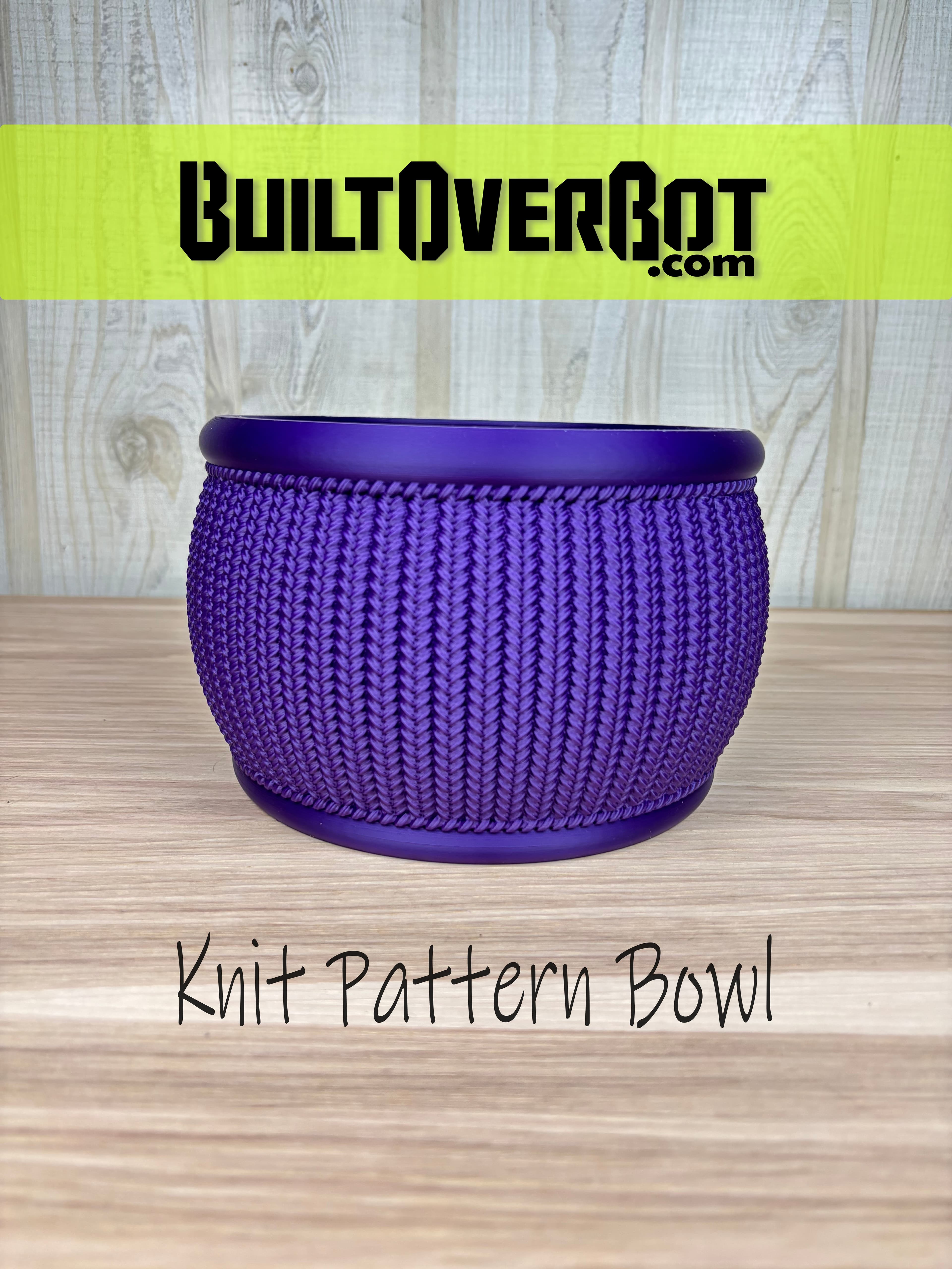 Knit Pattern Bowl 3d model