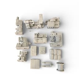 Factory Machines 3d model