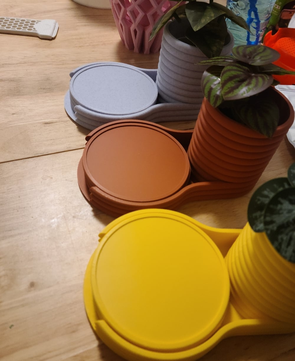 Made two more lol. Marble matte, Bambu Labs matte terracotta and matte yellow
