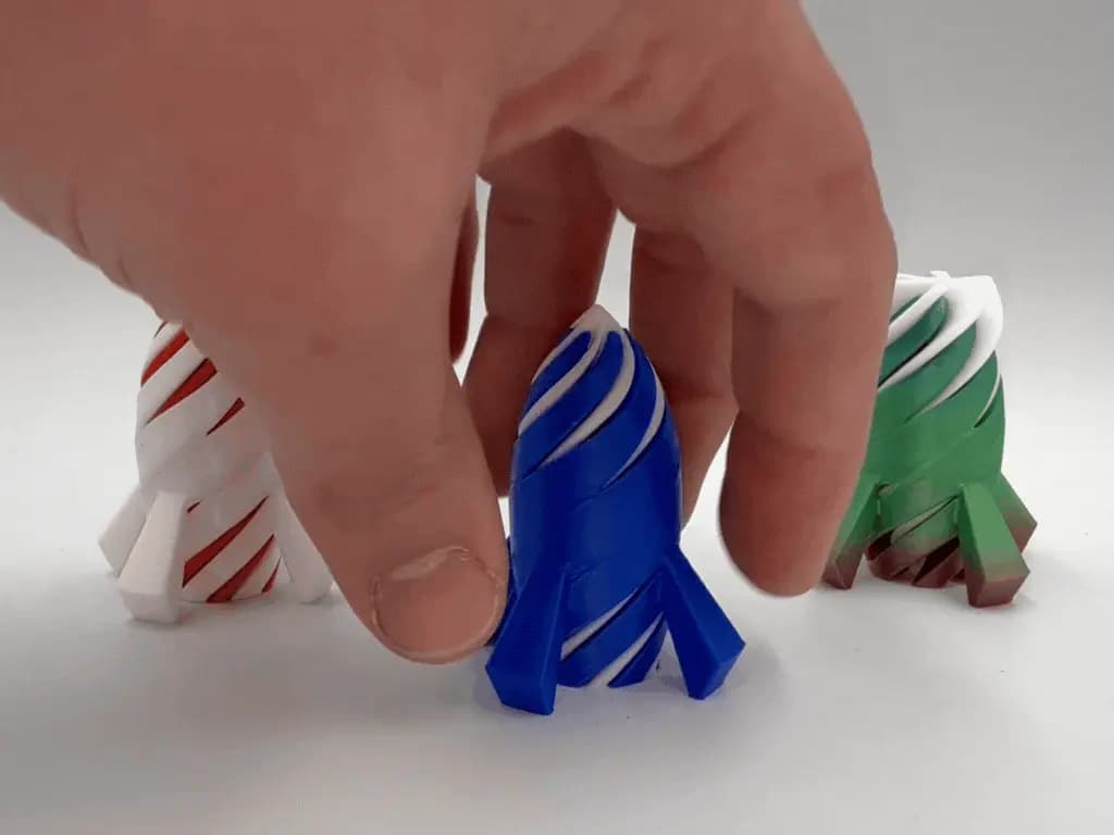 Rocket Spiral Passthrough Fidget V2 3d model