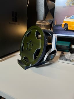 Monoblock Wheel Controller & Headset Stand 3d model