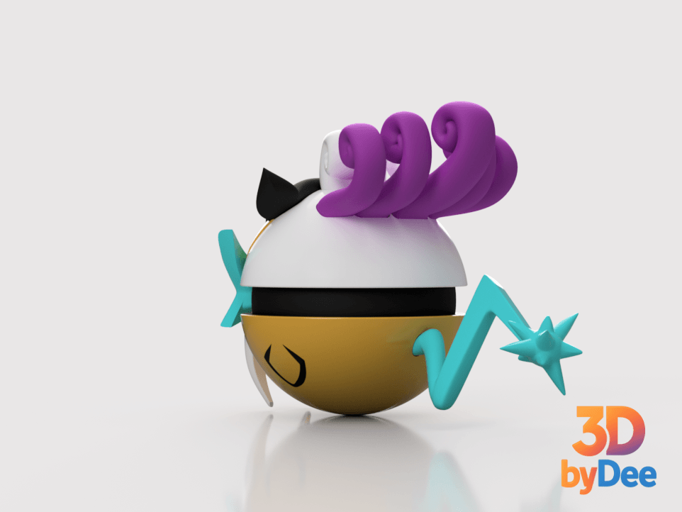 Raikou Poke Ball 3d model