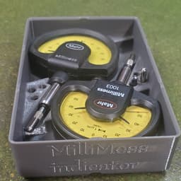 gridfinity bin for 2 MilliMess indicators 3d model