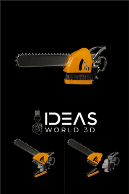Anime-Inspired Chainsaw Mask 3d model