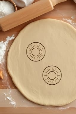 Sun Cookie Cutter, Biscuit Cutter 3d model