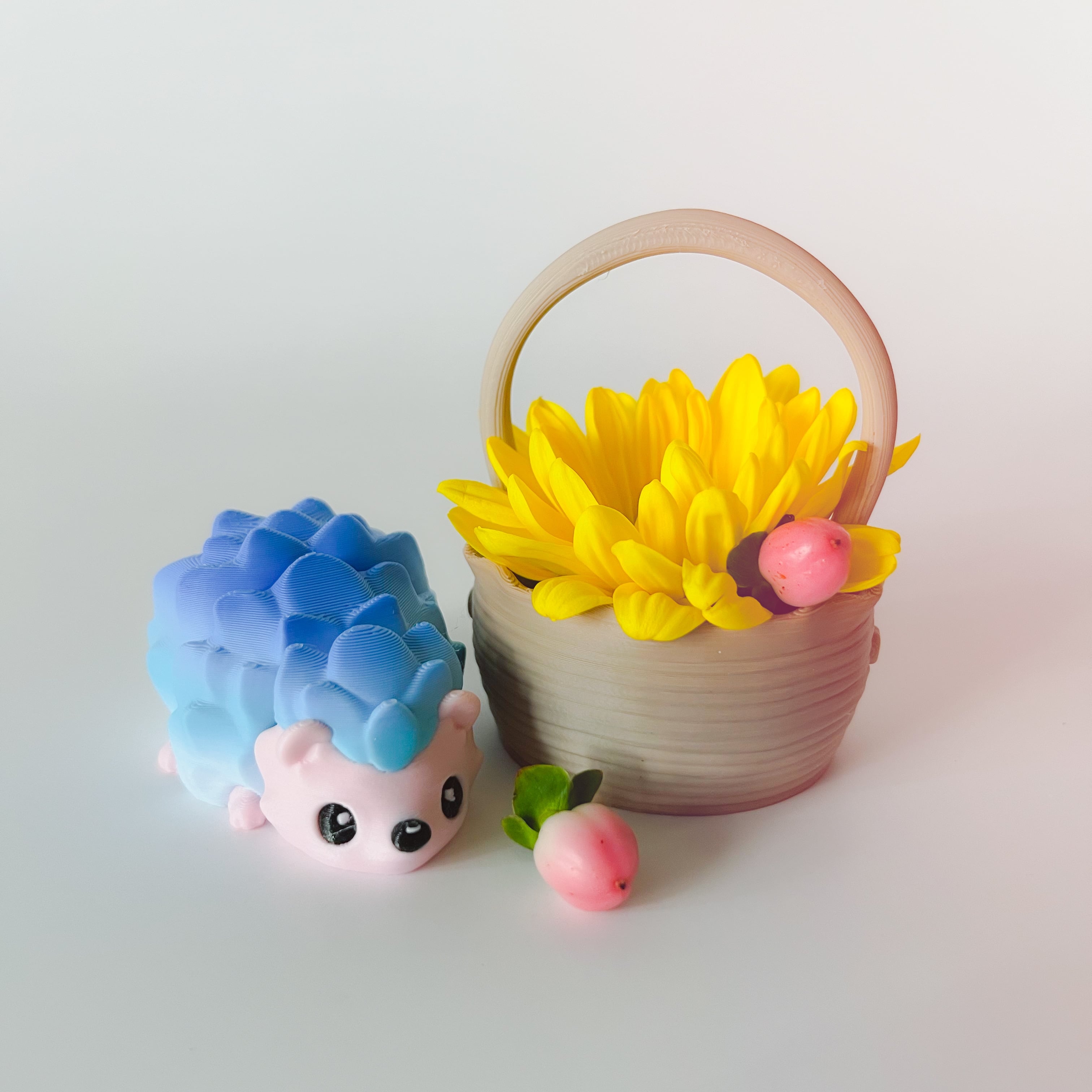 Hedge Hog Flexi and Basket 3d model