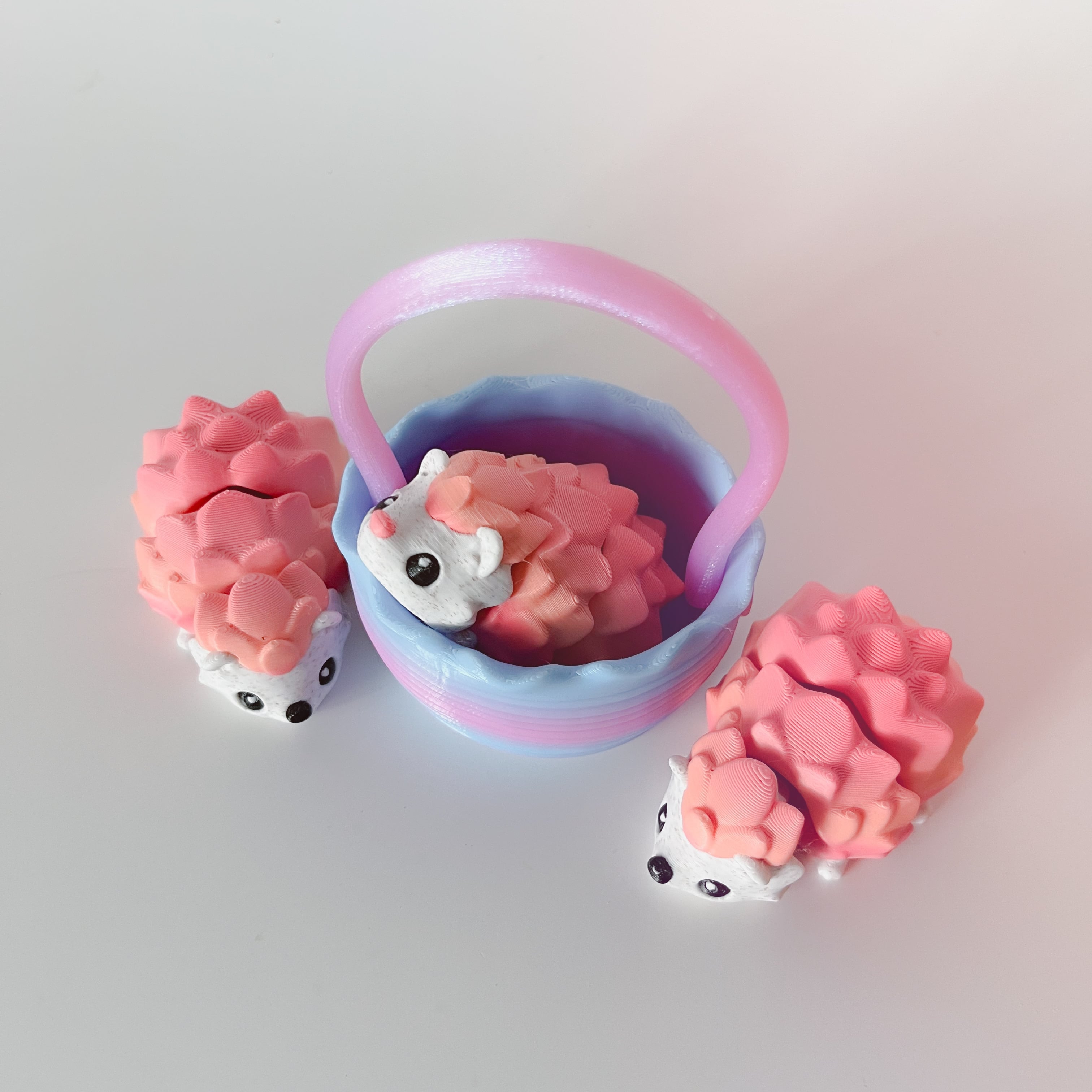 Hedge Hog Flexi and Basket 3d model