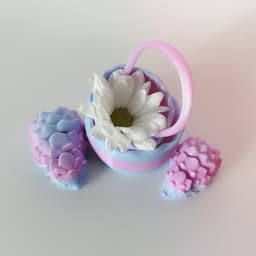 Hedge Hog Flexi and Basket 3d model