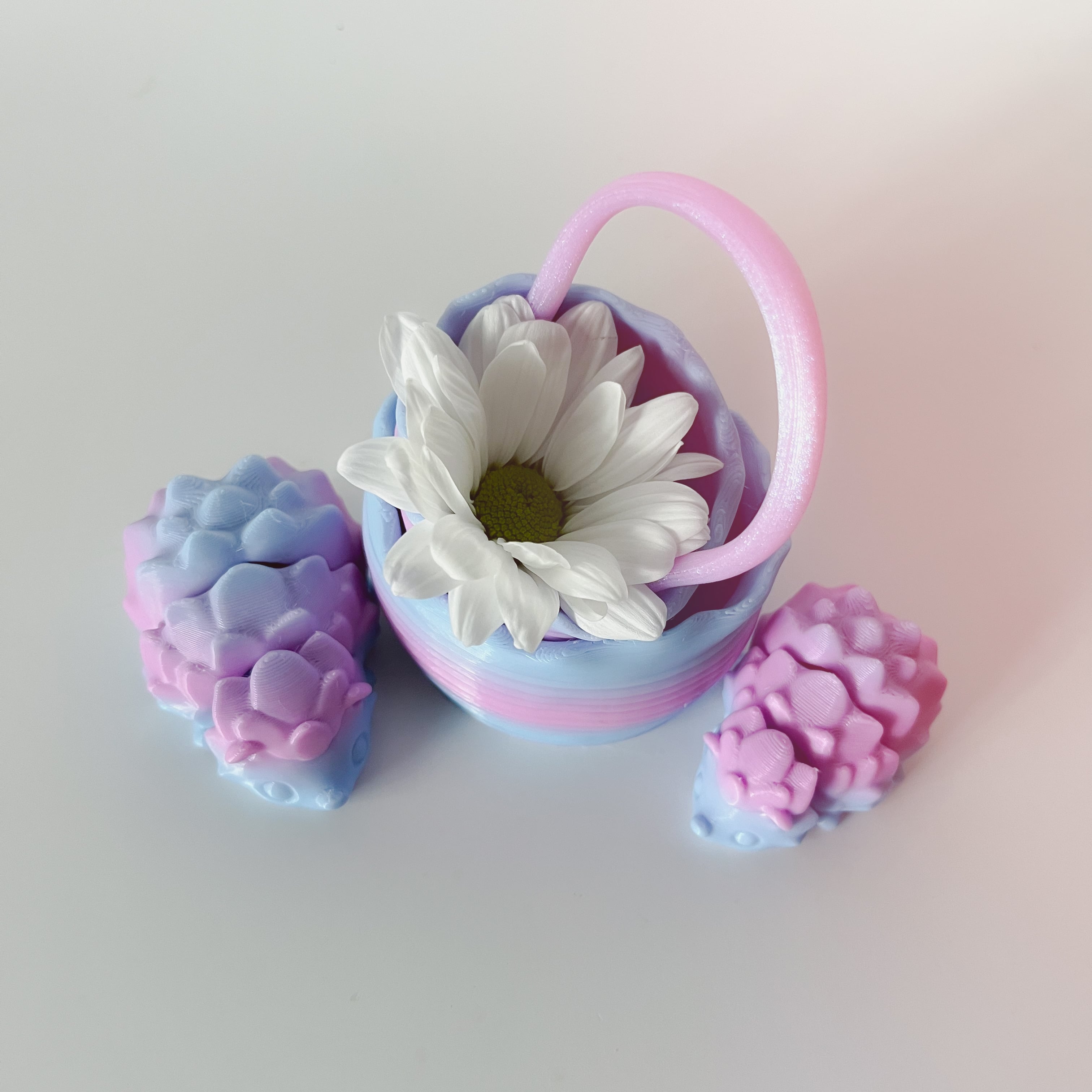 Hedge Hog Flexi and Basket 3d model