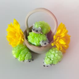 Hedge Hog Flexi and Basket 3d model