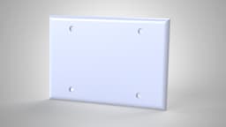 Triple Gang Light Switch Cover 3d model