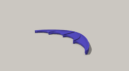 Classic Vintage Batarang Replica 3d model