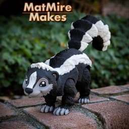 Skunk - Articulated Figure 3d model