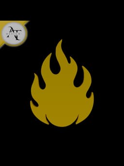 Simple Flame Symbol - 2D Art 3d model