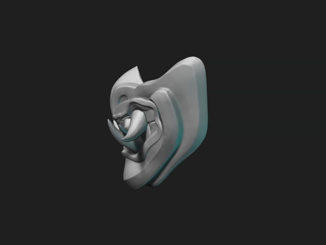 Mortal Kombat Oni Mask 3d model