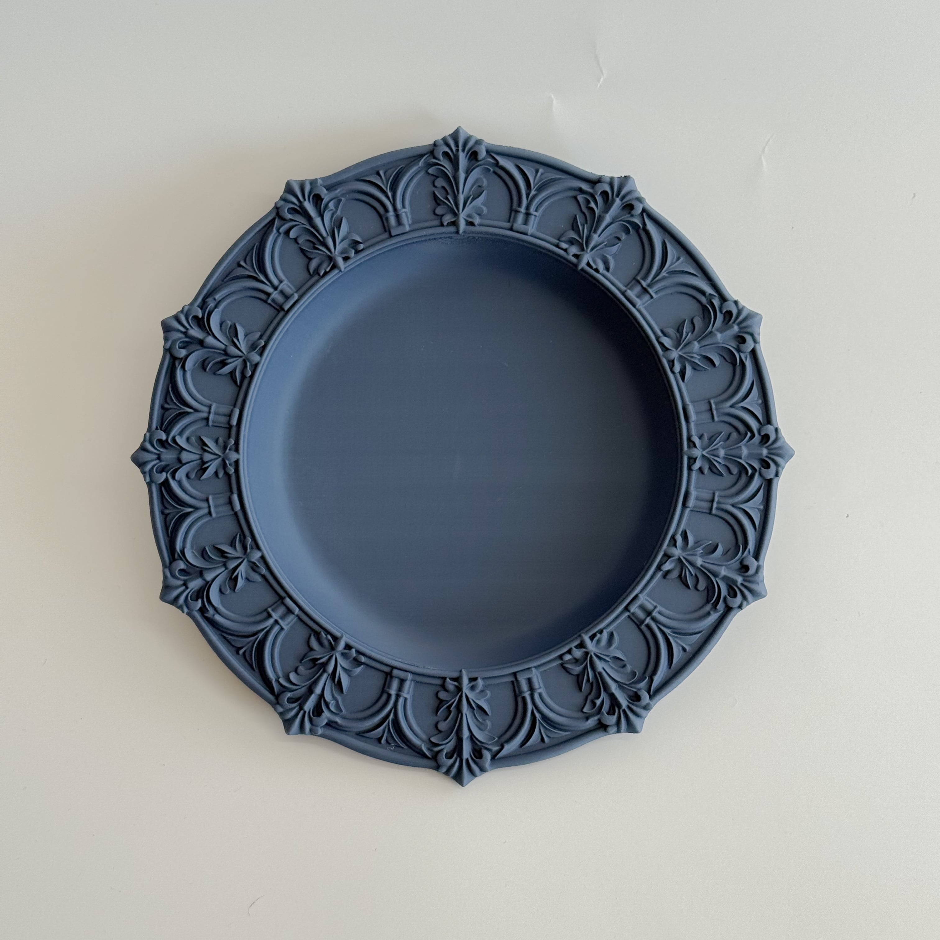 Deep Ornate Plate Wall Hangable 3d model