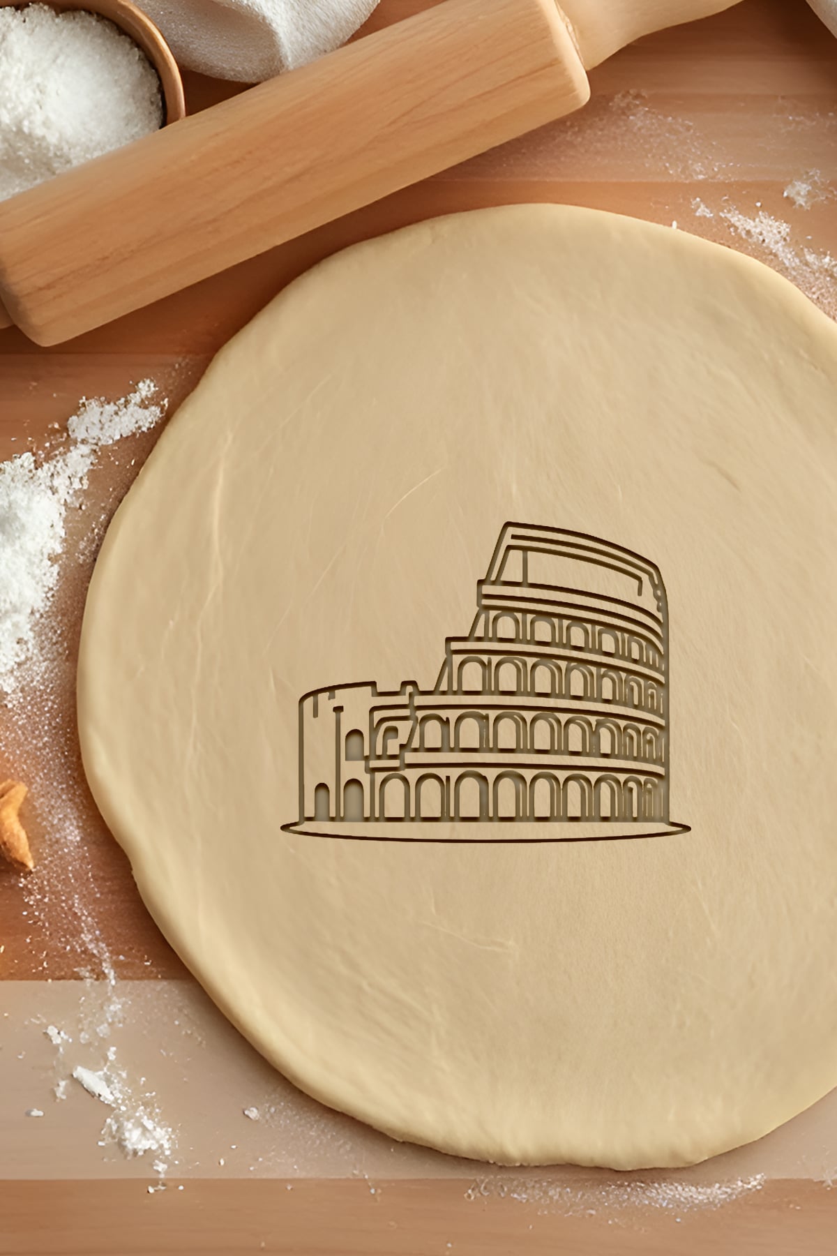 Coliseum Cookie Cutter, Biscuit Cutter 3d model