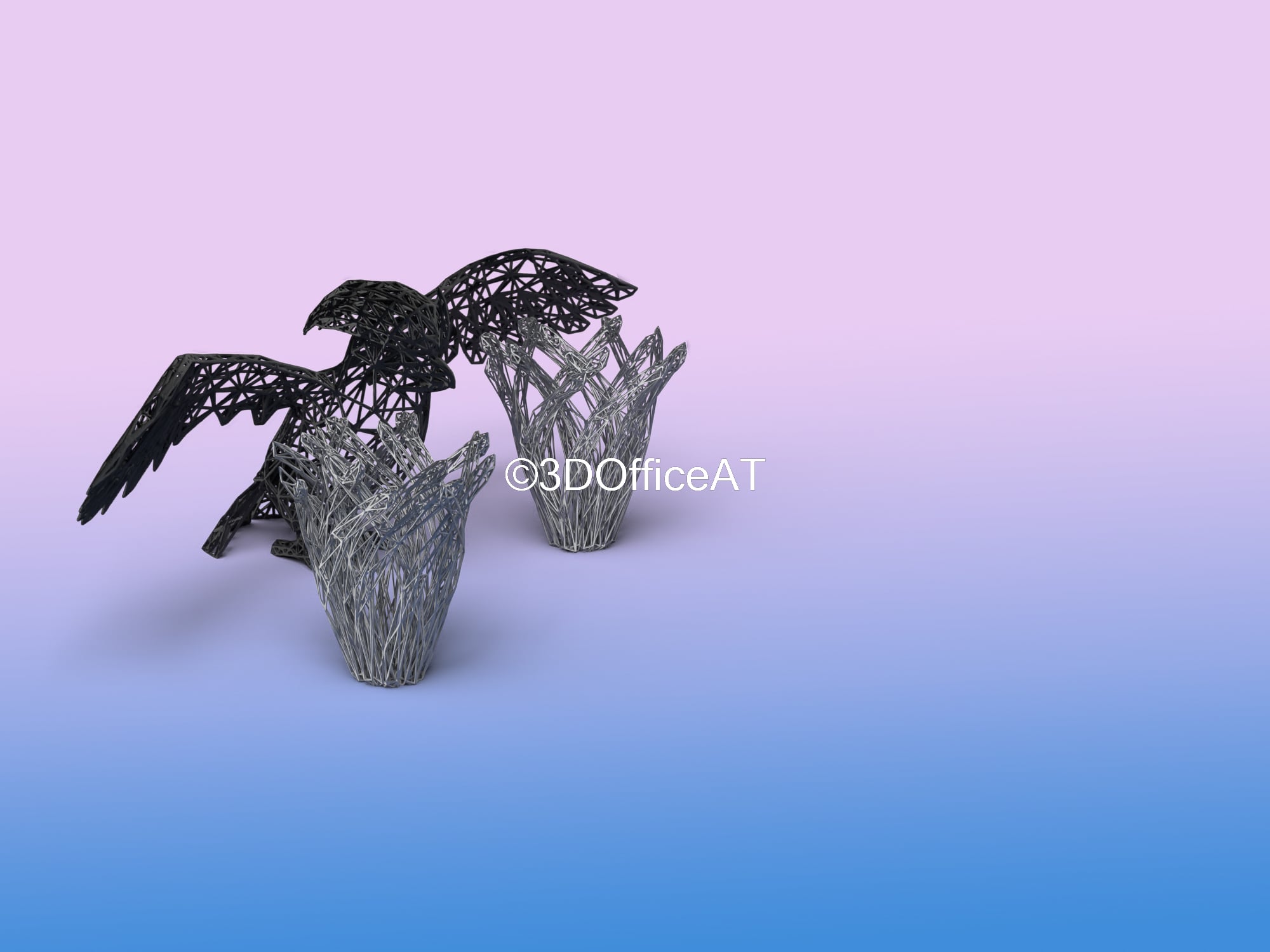 #017 Pidgeotto Pokemon Wiremon Figure 3d model
