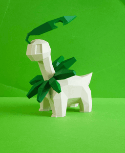 Bayleef Low Poly Pokemon 3d model