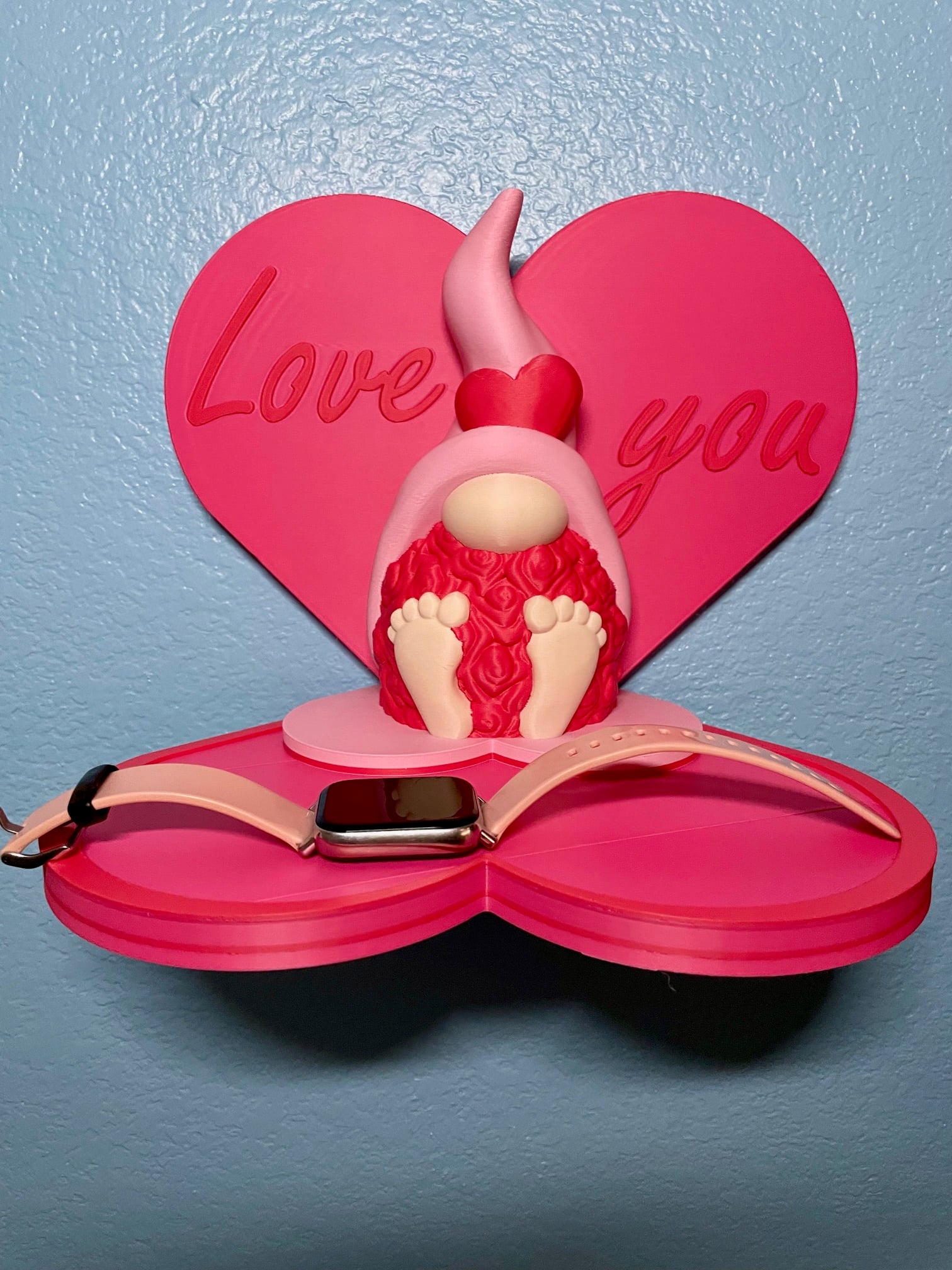 Rose Beard Gnome Wall Shelf 3d model