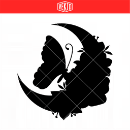 Butterfly Silhouette STL 3d model