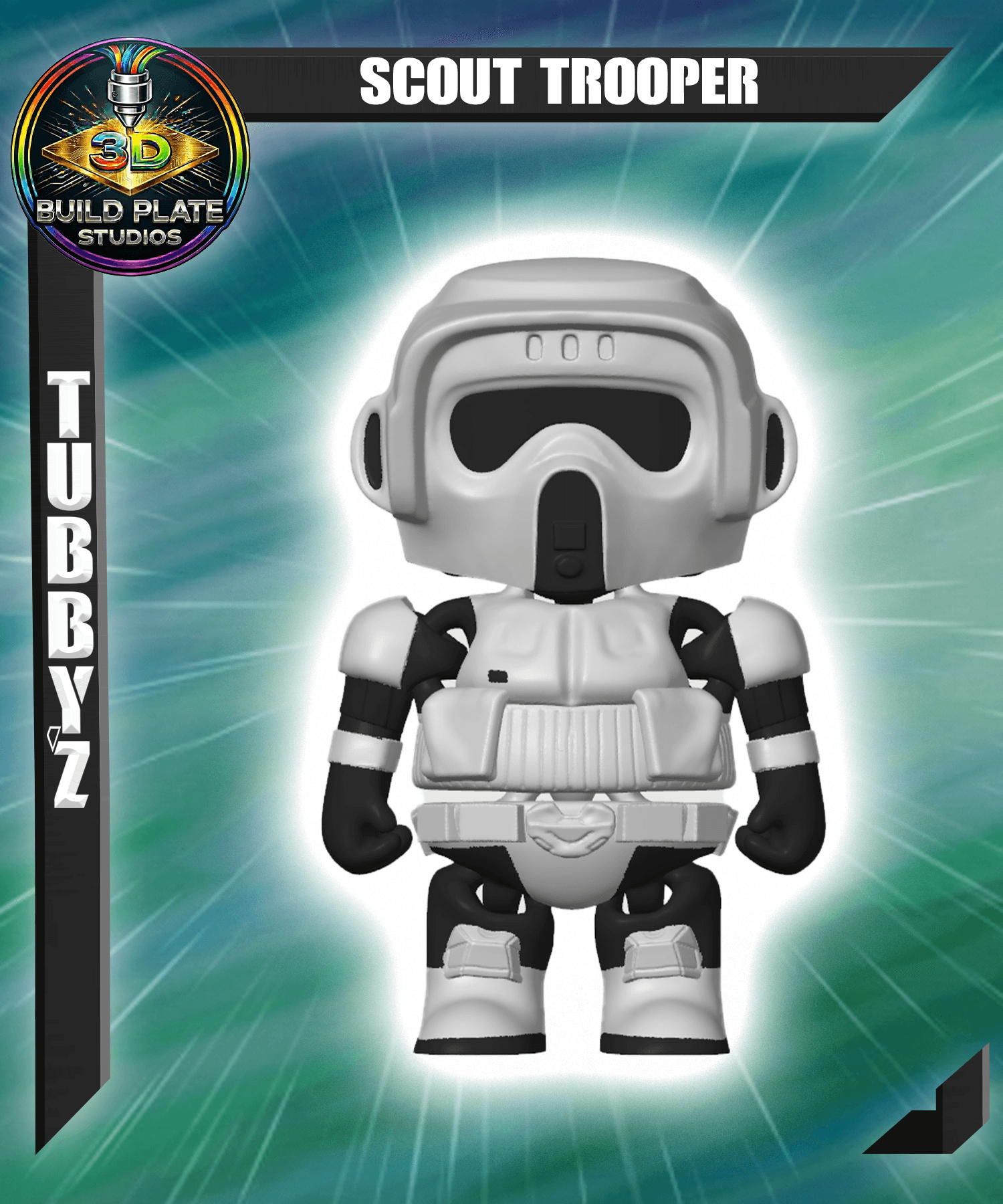 STAR WARS Scout Trooper Multicolor Flexi Print-In-Place 3d model