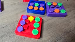 Customizable Magnetic Fidget Slider Stress Relief 3d model