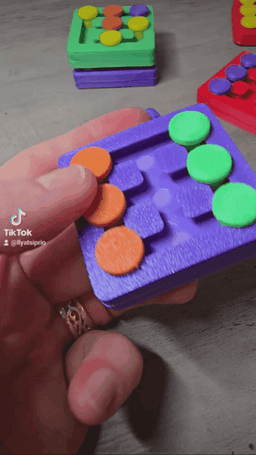 Customizable Magnetic Fidget Slider Stress Relief 3d model