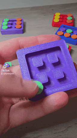 Customizable Magnetic Fidget Slider Stress Relief 3d model