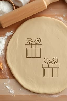Gift Box Cookie Cutter, Biscuit Cutter 3d model