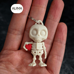 Valentine's Day Skeletons 3d model