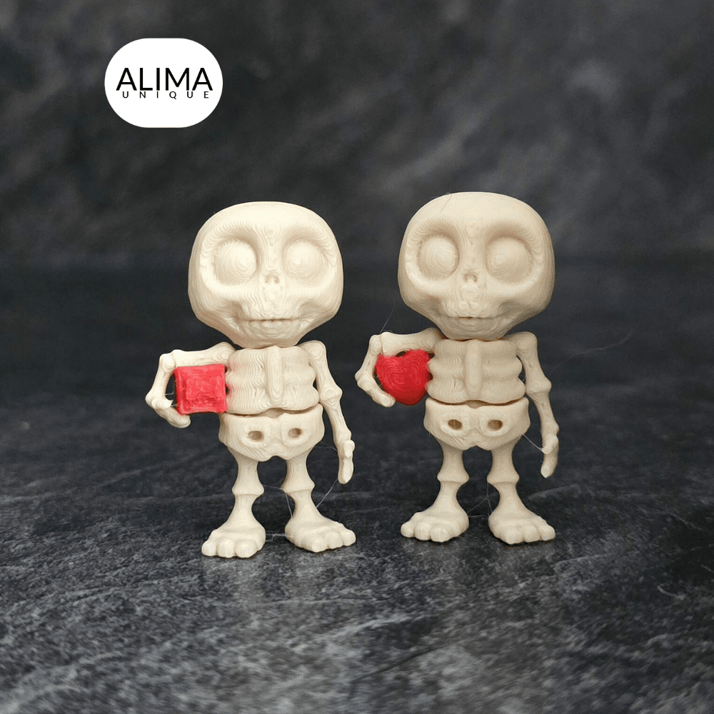 Valentine's Day Skeletons 3d model