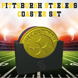 Pittsburgh Steelers Coaster Set (NFL) 3d model