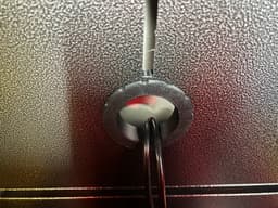 2.5in Inner Diameter Threaded Cabinet Grommet 3d model