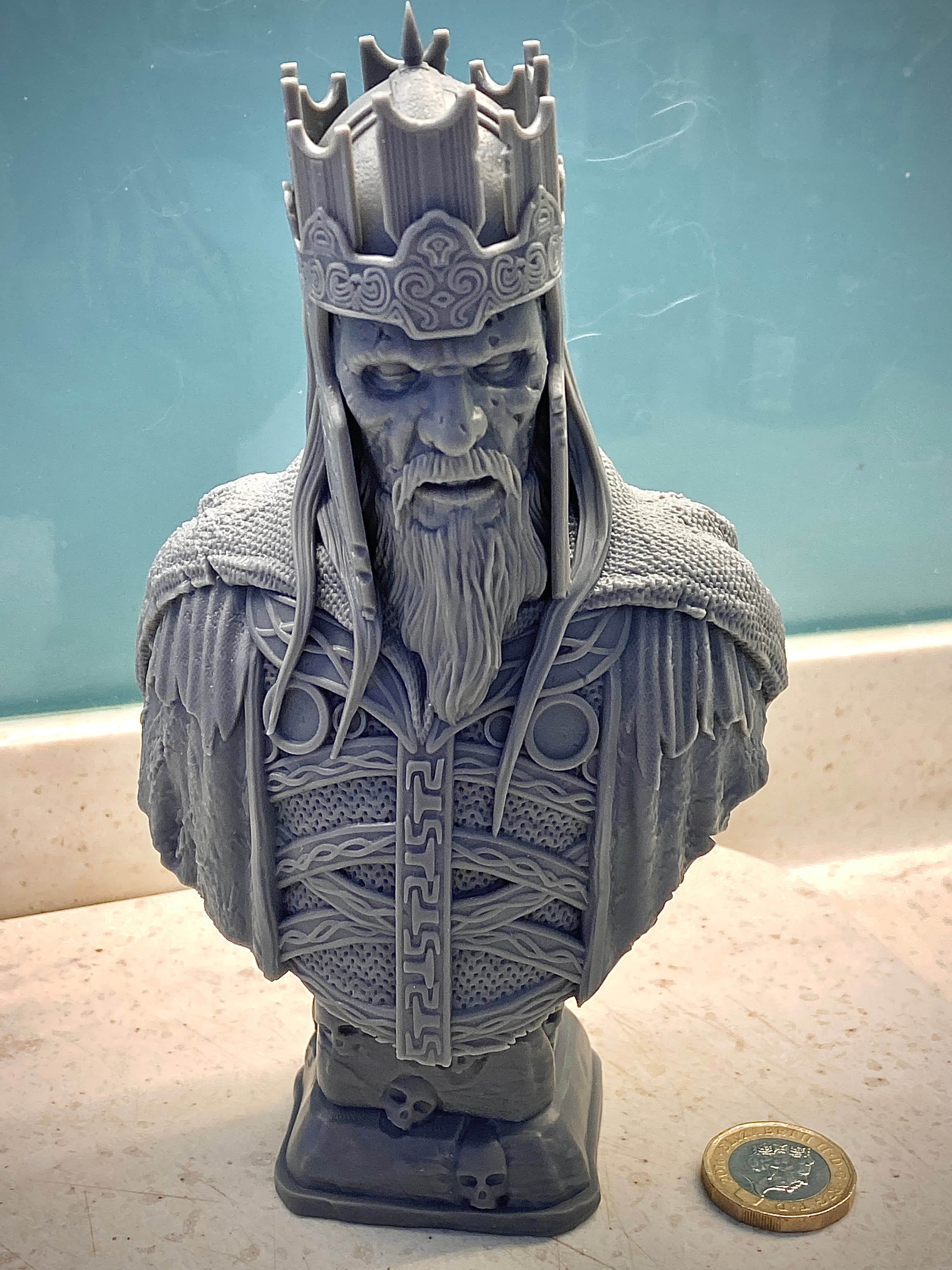 Resin. 120% scale. Just unreal. Top quality model with insane detail.