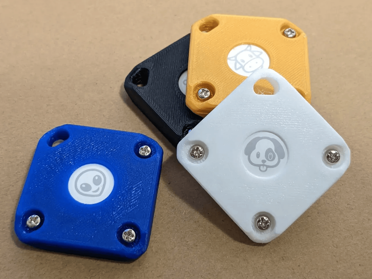 Rugged AirTag Key Ring Case 3d model