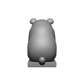 Mystical Panda Statue Minimalist 3d model