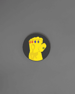 The Infinity Gauntlet Badge - Marvel 3d model