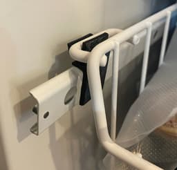 Freezer Bracket Clip for Sliding Wire Shelf/Basket 3d model