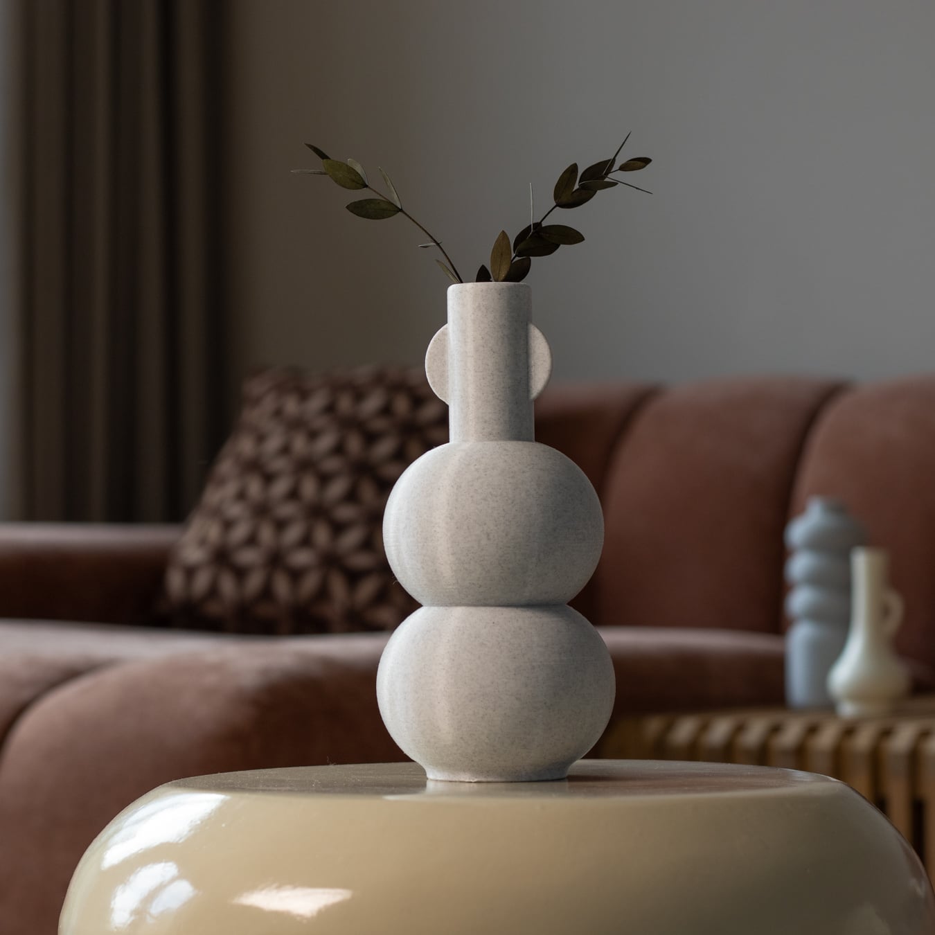 Vase ADELE - Playful Curved Vase 3d model