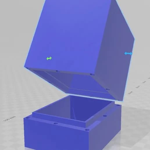 Simple Supportless, multi sized deckbox 3d model
