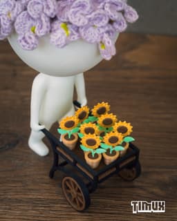 ROBERT PLANT WITH A SUNFLOWERS CART 3d model