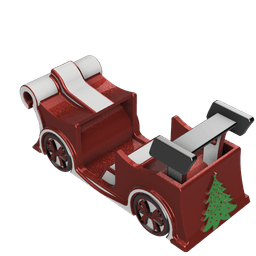 Custom santa's sleigh 3d model