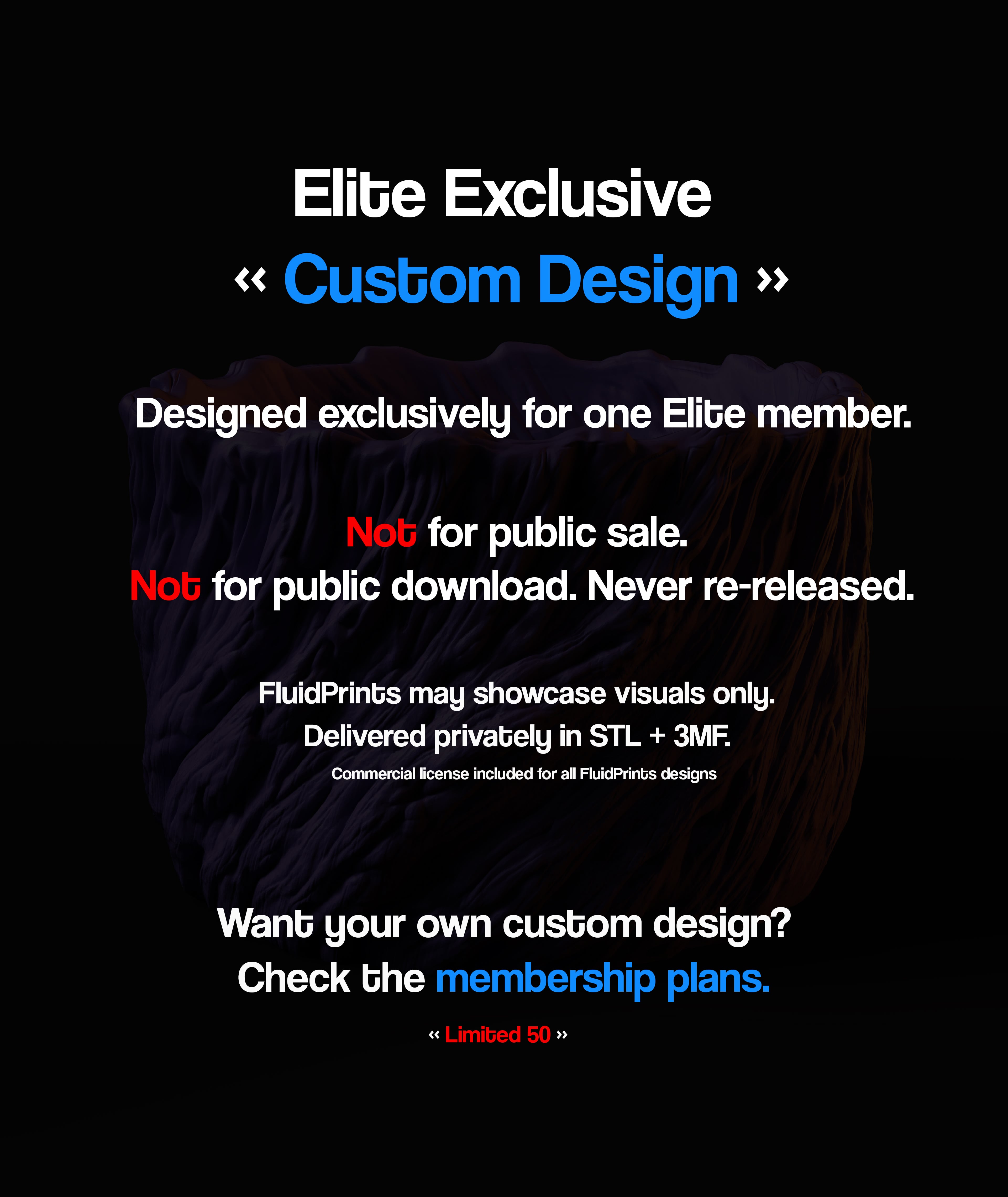 Twisted Planter | Elite Exclusive Custom Design 3d model