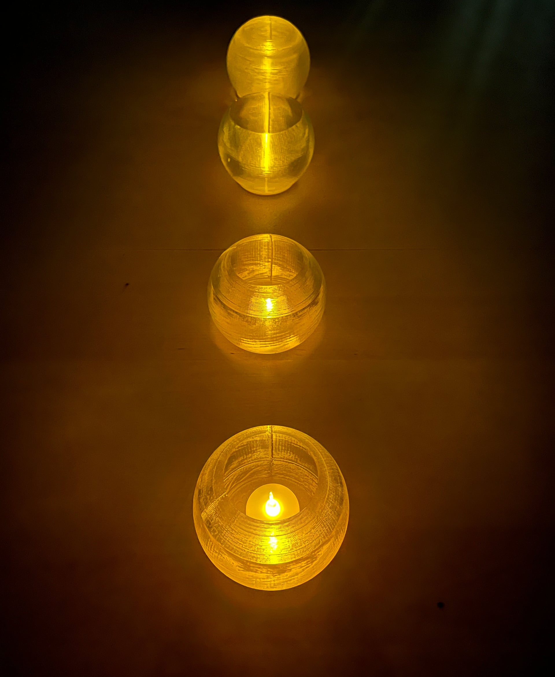 Sphere Transparent Candle Base 3d model