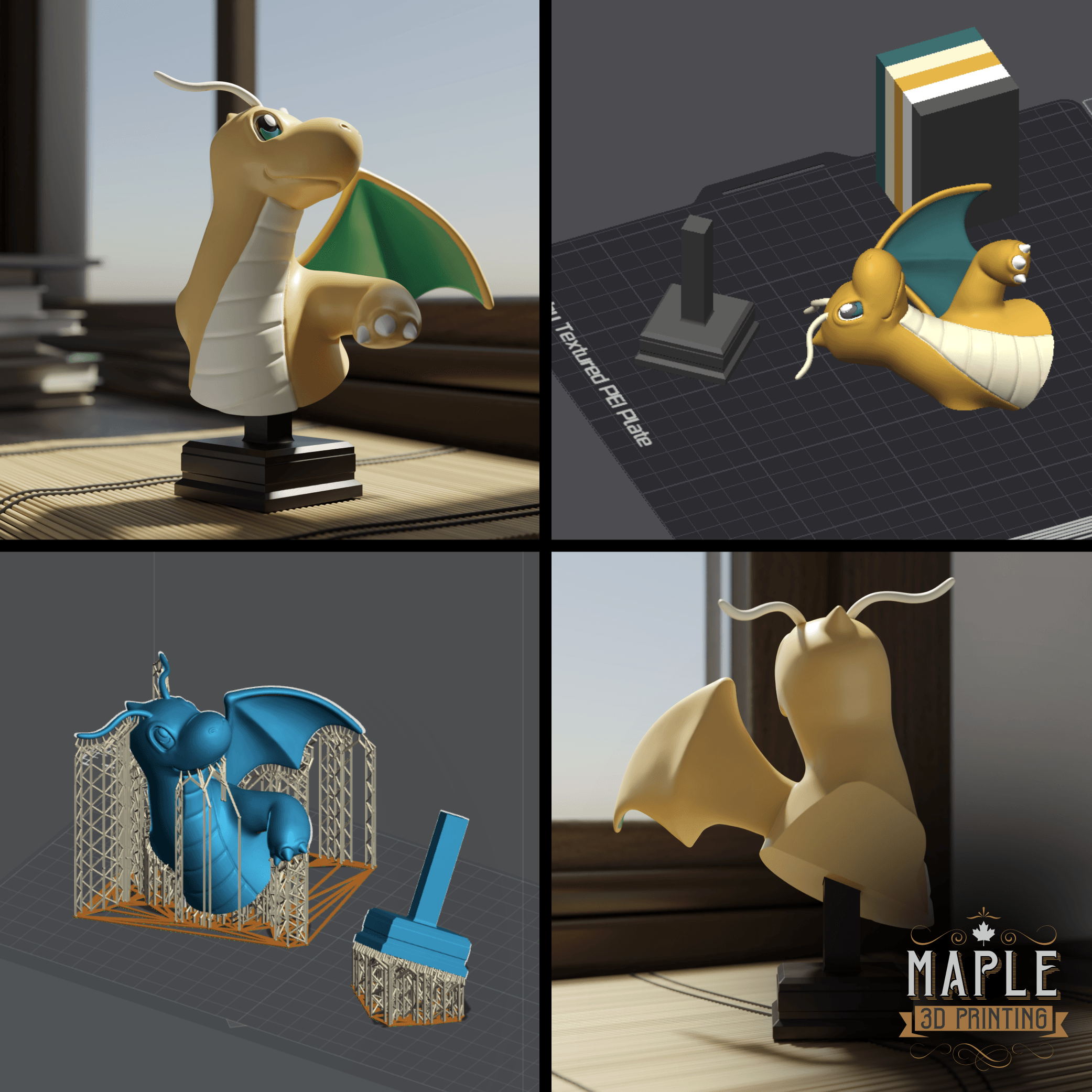 Dragonite Bust - Pokemon 3d model