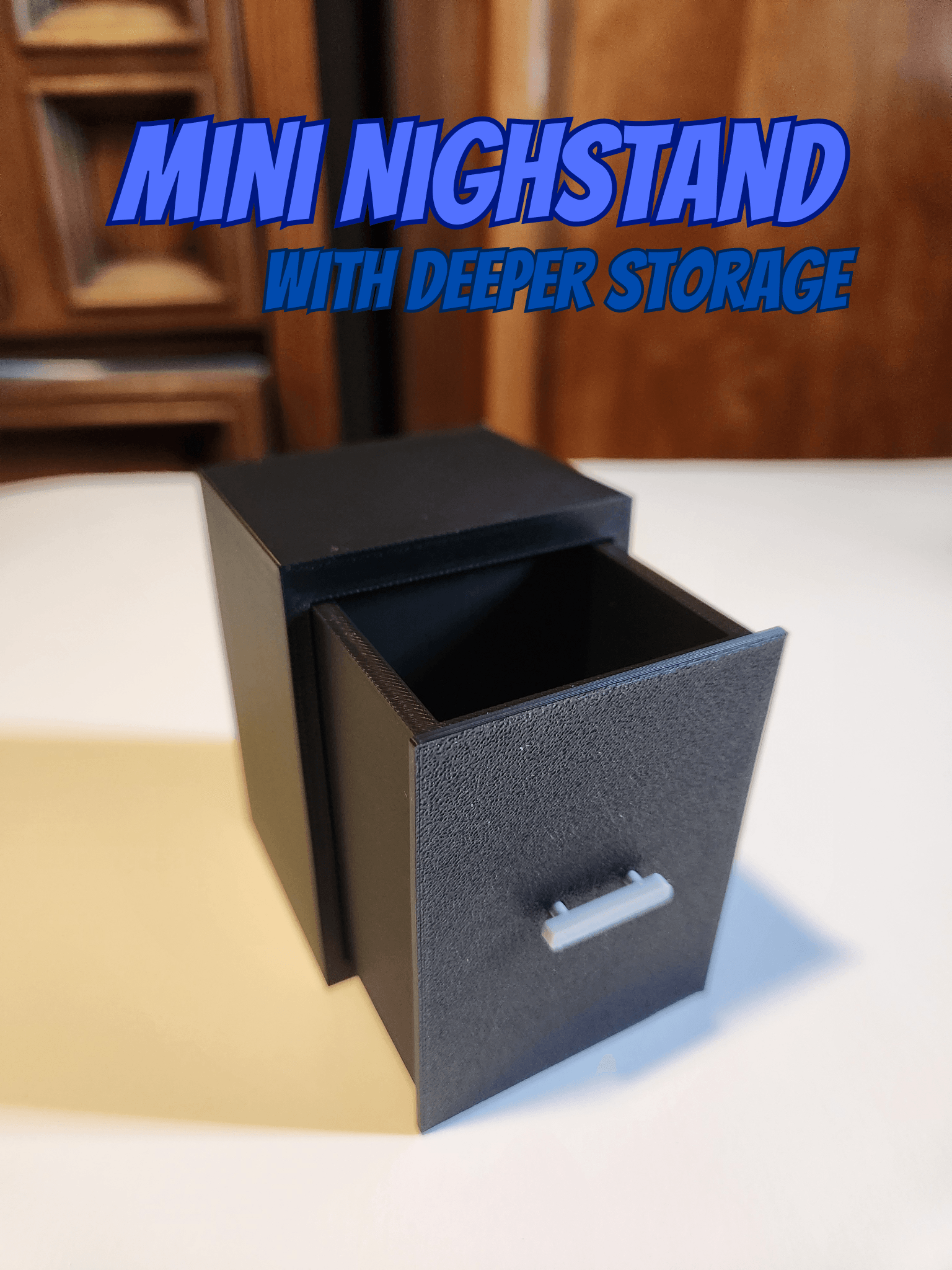 Tall Nightstand Storage System 3d model
