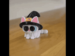 Flexi Witch Cat(Clicky hat) 3d model
